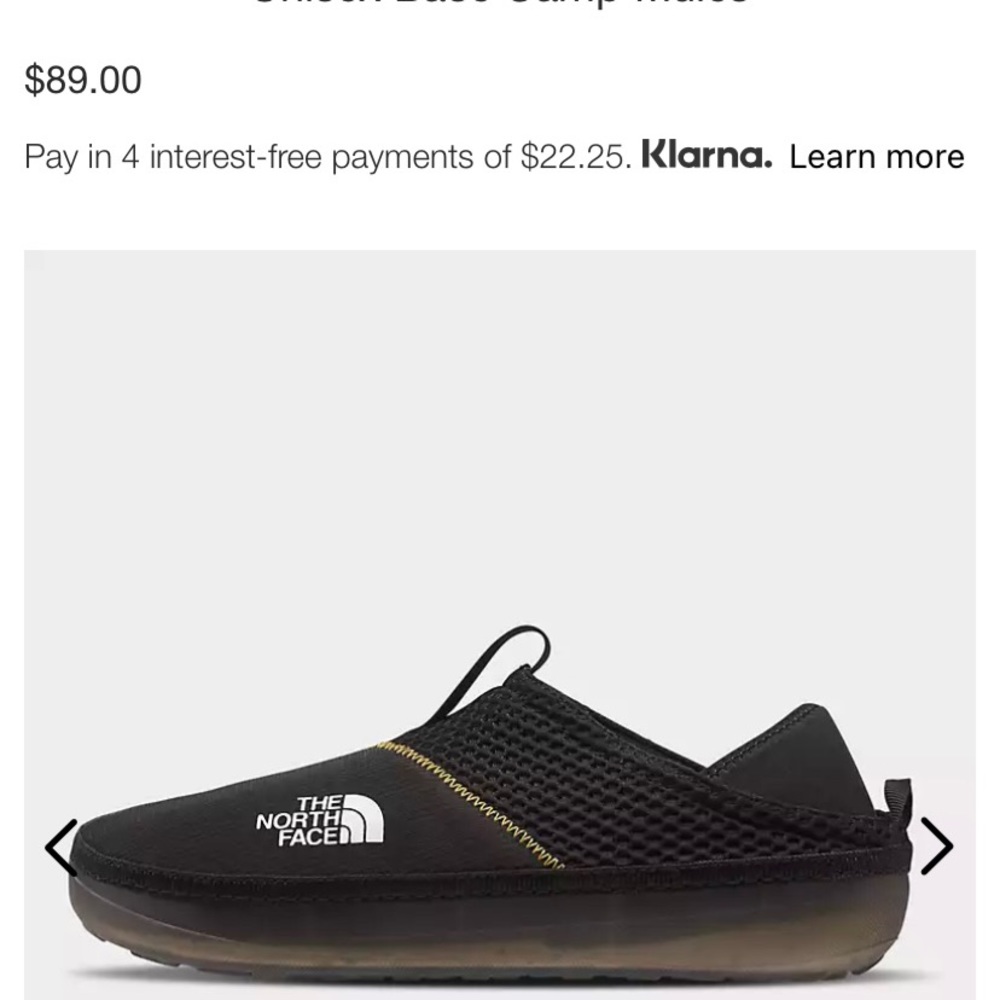North face shoes